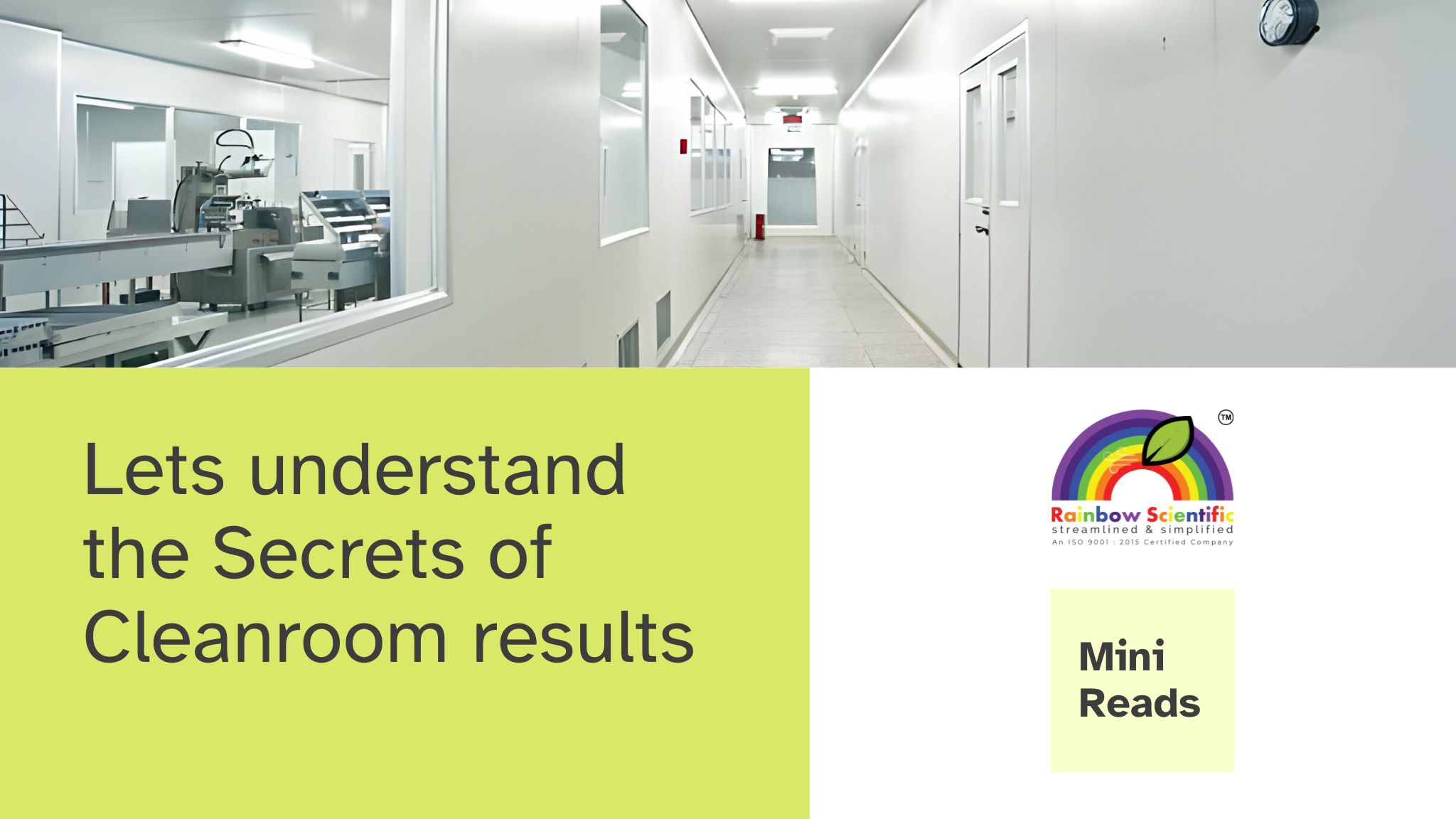 Read more about the article Lets understand the Secrets of Cleanroom results